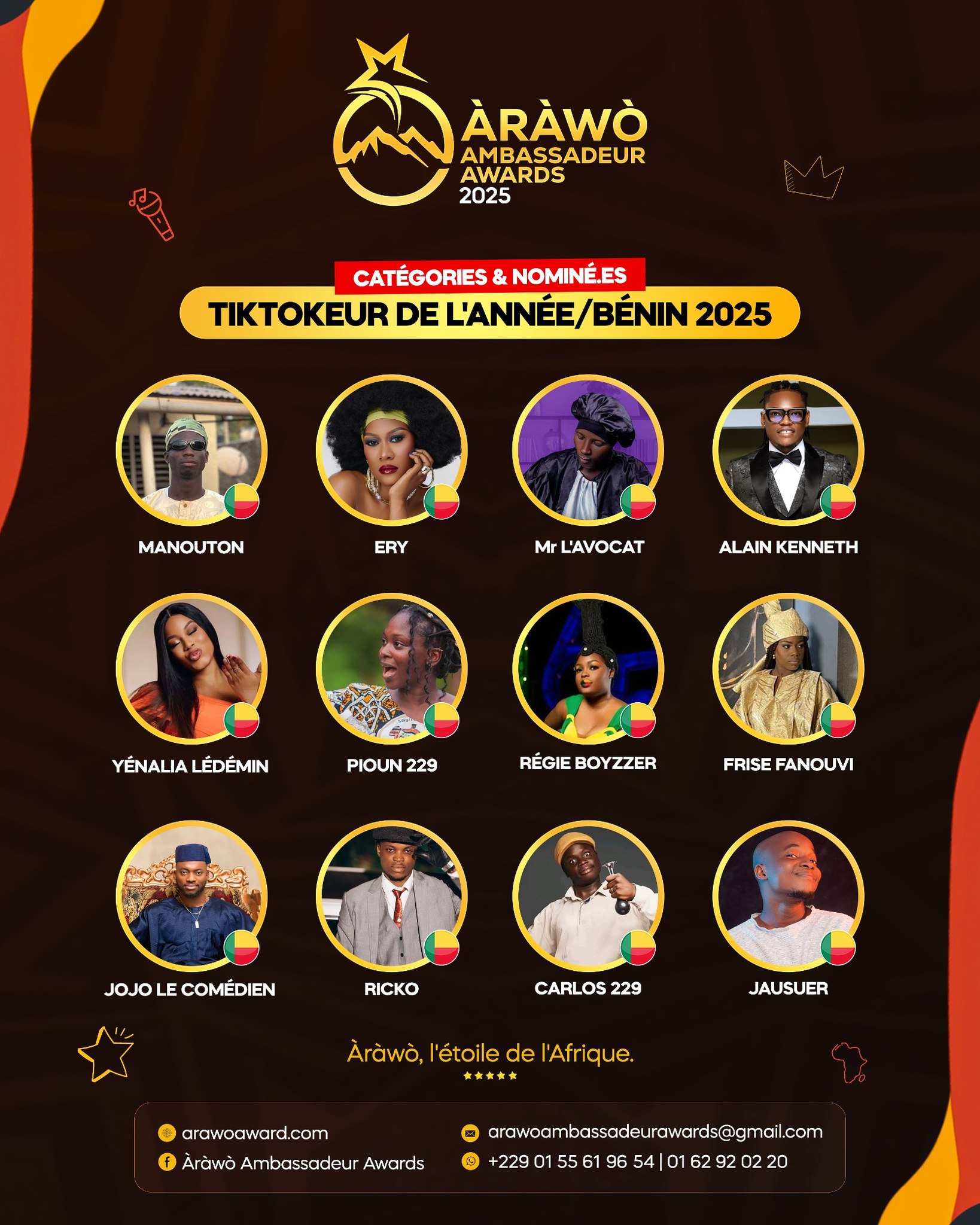 ARAWO AMBASSADEUR AWARDS BENIN