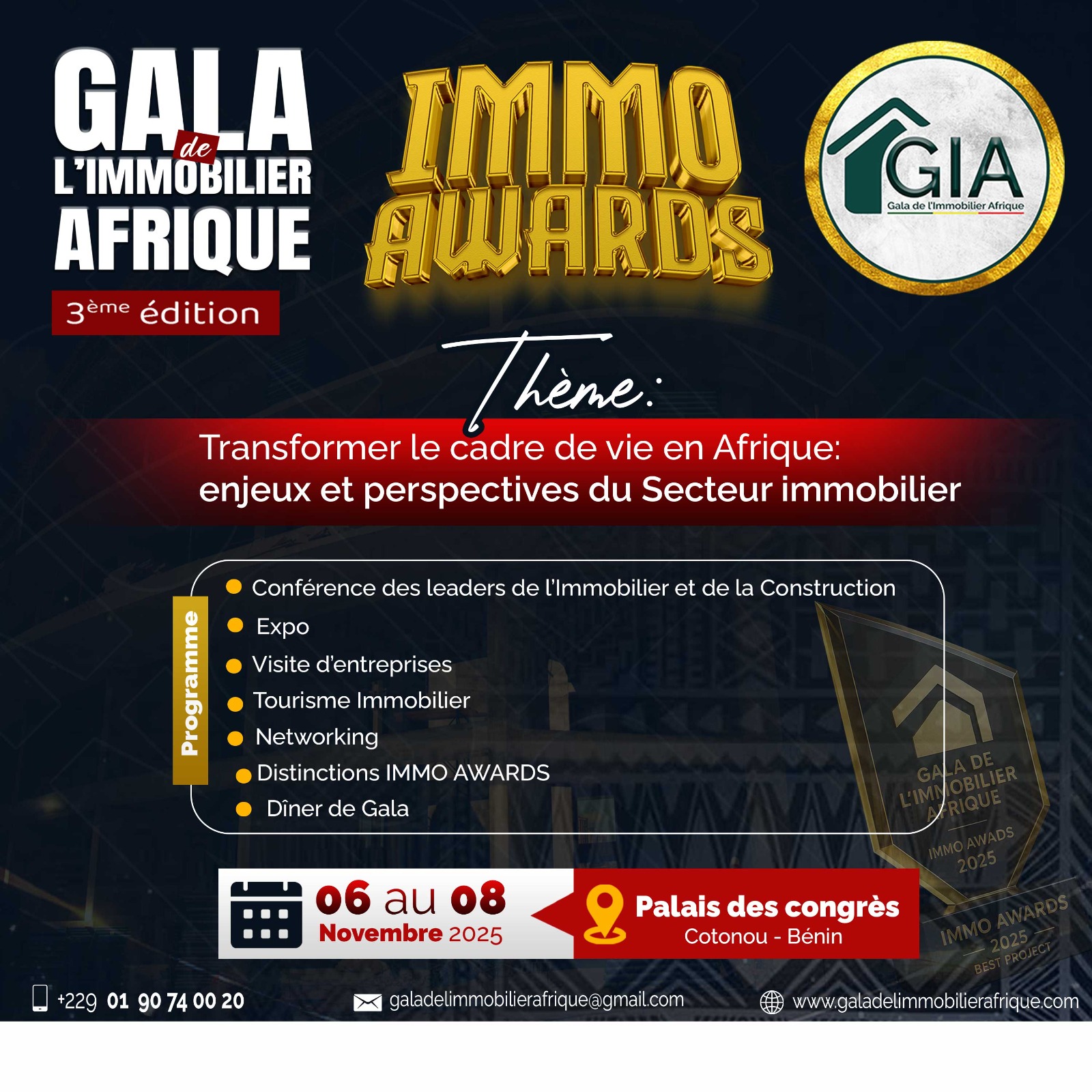 GALA DE L'IMMOBILIER AFRIQUE 3EME EDITION